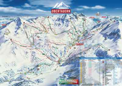 Obertauern Piste Map